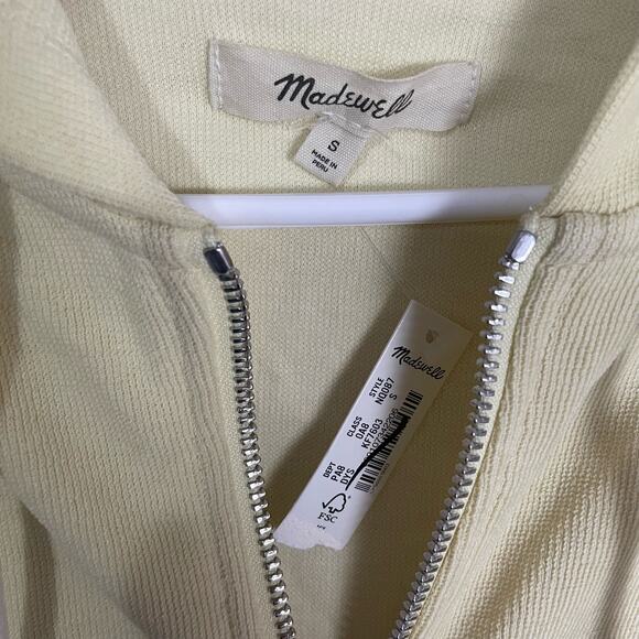 Madewell Zip Front Botanical Bye Hooded Sweatshirt US Women's S New - Picture 4 of 7